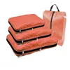 Caixas de armazenamento caixas de viagem cubos de embalagem de compressão com bolsa de sapato portátil dobramento organizador de bagagem compressível bolsa de viagem roupas de armazenamento sapato 2303331