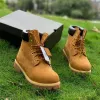 Topkwaliteit laars klassieke 6 inch premium waterdichte chukka martin laarzen cowboy tarwe triple zwart witte middernacht marine cool grijs buiten m olj