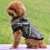 Abbigliamento per cani Cappotto invernale per cani Cucciolo Giacca in peluche extra calda Abbigliamento per animali antivento impermeabile con imbracatura per l'escursionismo in campeggio