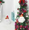 Decorações de Natal 1pcs de alta qualidade Decoração de porta de árvore fofa Santa Elk/Christman/Snowman Rena