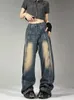 Damesjeans High Street American Washed Retro Y2K Gothic Fashion Stiksels Silhouet Rechte wijde pijpen voor heren en dames 231101