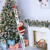 Christmas Decorations Electric Climbing Ladder Santa Claus Doll with Music Kids Gift Favors Merry Christmas Tree Decorations For Home Navidad Ornament 231102