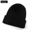 free shipping designer beanie winter hat Men's and women's beanie fall winter chunky knit thick warm Faux Fur Pom Beanies Hats Female Bonnet Beanie Caps