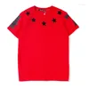 Men's T Shirts 2023 Short Sleeve Tee Shirt Stars Embroidery Men Summer Clothes Brand Streetwear O-neck Loose Mens Casual Tshirt Homme