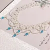 Ketten Mode Frauen Nachahmung Perlenschmuck Halsketten Für Kleidung Hochzeitskleid Spitzenbesatz Kragen