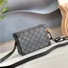 10A Top Quality S Designers Mulheres Carteira Preta Bolsa Valenti Bolsas 18.5 * 12.5 * 7cm M44480 Bolsa de ombro com aba clássica Satchel