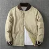 Parkas pour hommes américains 2023 automne-hiver manteau épais uniforme de baseball décontracté boutonné veste matelassée chaude japon esthétique 231102