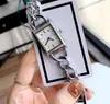 Relojes de lujo de alta calidad con forma de rectángulo pequeño y esfera con esfera, reloj de pulsera de acero inoxidable para mujer, movimiento de cuarzo a la moda, reloj fresco, reloj femenino, regalos