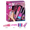 Party Games Toy Children's Electric Magic Automatic Hair Weaving Machine Girl Diy Flätade hårklipp Makeup Tillbehör