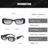 Sunglasses Feishini Fashion Letter b Square Luxury Trend Women Retro Narrow Rectangle Brand Ladies Sun Glasses Gafas De Sol JPCS 11DK D2WB