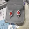 Ohrstecker KJJEAXCMY Boutique Jewelryar Unterstützt die Erkennung von weiblichen Ohrnägeln mit natürlichen Rubinroten Korallen aus 925er Silber