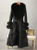 Futro dla kobiet sztuczna imitacja królicza skóra ciepła gruba płaszcz Vintage 2023 Zimowe podłoże Kolar dla kobiet 231102