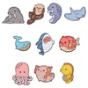 Ocean Animal Creature Enamel Brooch Pins Aesthetic Cute Lapel Badges Cool Pins for Backpacks Hat Bag Collar Diy Fashion Jewelry Accessories