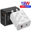 Chargeur rapide 20W QC3.0 type c PD, adaptateur mural de voyage à domicile, EU, US, UK, pour IPhone 12 13 14 15, Samsung Huawei