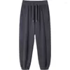 Pantalons pour hommes 2023 Pantalons de survêtement d'hiver Hommes des deux côtés Softable Velours Épais Chaud Casual Jogger Mâle Maison Lâche Pantalon en polaire thermique