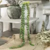 Dekorativa blommor Konstgjorda växter Succulenter hänger 80 cm/31.5in Fake String of Pearls Faux Succulents for Home Office Indoor Decor