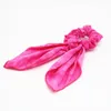 Hair Accessories Ink Painting Bow Loop Scrunchie Elastic Bands Solid Color Women Girls Headwear Ponytail Holder