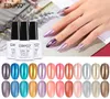 Elite99 Pearl Metal Metal Mirror Effect Gel Nail Polish Soak Off Matte Top Coat UV LED Nail Primer Top Base Coat Gel Lackers 10ML9811563