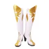 Jogo genshin impacto cosplay sapatos comic con popular menina halloween carnaval festa cos jean meninas botas cosplay