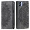 Fundas tipo billetera de cuero para Samsung S24 S23 FE Ultra S22 Plus A15 A05 A05S A54 A34 A14 A73 Suck Cierre magnético Datura Flower Totem Lace Ranura para tarjeta Mandala Flip Cover Bag