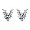 Myf 925 Joyas de Moda Plata vvs Pendientes Moissanite Stud Silb