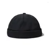 Baretten Sneldrogend Verstelbare randloze waterdichte heren baret Outdoor Lente Herfst Geen vizier Unisex Skull Cap Beanie