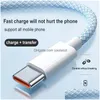Cell Phone Cables 60W Fast Quick Charging Pd 1M C To Usb Type For Galaxy S20 S22 S23 Huawei Android With Retail Box Drop Delivery Ph Dhmp8