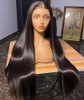 Peruca frontal de renda brasileira remy cabelo osso reto curto perucas humanas pré-arrancadas para mulheres negras