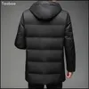 Men's Jackets Anime Winter Jacket Men Overcoat Thicken Warm Coat Men's s Solid Color Hoodies Male Casual Business Down 231101