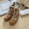 2023 outono/inverno designer de moda novas botas martin de veludo mid top feminino