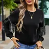 Hoodies femininos outono inverno casual simples o pescoço cor sólida manga longa camisola para senhoras moda pulôver camisolas