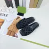 kapcie designerskie buty damskie kapcie haftowe drukowane buty na zewnątrz płaskie buty wygodne grube dolne sandały bez poślizgu plaża z pudełkiem