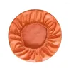 Fodere per sedie Sgabello rotondo impermeabile in pelle artificiale PU Tinta unita Fodera protettiva per cuscino del sedile elastico resistente allo sporco