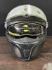 AGV Full Helmets herr- och kvinnors motorcykelhjälmar AGV Sportmodulärt fast glansigt kol XS WN-7NE8