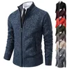Mezclas de lana para hombre, suéter tejido a la moda para hombre, cárdigan Joker, abrigo informal cálido y cómodo 231102