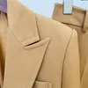 Kvinnors tvåstycksbyxor 2023 Autumn Europe och USA: s stjärna Fashion Lady Style broderad jacka Mikro-högtalare Byxa kostym