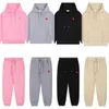 Homens e Mulheres Designer Amis Hoodie Sports Suit Moletom Bordado A-Palavra Vermelho Amor Fino Pescoço Redondo Pulôver Casal Tracksuit Suéter de Manga Longa Paris Hoody Set