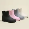 Rain Boots Women Chelsea Rain Boots Woman Simple Fashion Galoshes Waterproof Rubber Non-Slip Rainshoes Fishing Water Shoes Botas de Mujer 231101