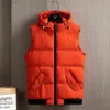 Gilet orange veste hommes veste sans manches automne Hip Hop Streetwear gilet hommes gilet manteau coton rembourré gilets bouffants hommes 211111181S