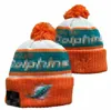 Miami Beanie Mia Beanies Sox La NY North American Baseball Side Patch Wool Wool Cappello per maglieria Pom Caps A9