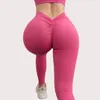 سراويل نشطة Cozok 2023 Naked Feeling Back v-Waist Yoga Women Seamless Gym Sport Levgings Sexy Fitness Procleout Push Up Wits Up