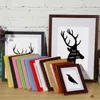 Frames Solid Wooden Po Frame For Pictures Wall Decoration A4 A3 Size Black White Pink Red Blue Brown Factory Direct Shipment