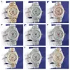 Montre de Luxe Babysbreath Diamantuhr 41 mm automatisches mechanisches Uhrwerk Stahl Herrenuhren Armbanduhren Uhren