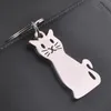 Ny modekreativ modell Cat Keychain Popular Keyring Metal Key Chain Gift Dh874