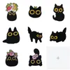 cat Enamel Brooch Pins Set Aesthetic Cute Lapel Badges Cool Pins For Backpacks Hat Bag Collar Diy Fashion Jewelry Accessories Wholesale