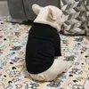 Köpek Giyim Pug Tshirt Chihuahua Kaniş Kostüm Damlası PC1047 Siyah/Beyaz