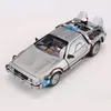 Diecast Model car Wheels Scale DeLorean DMC 12 Back To The Future Time Machine Mr.Fusion Diecast Toy Vehicle Car Model 231101