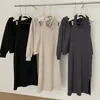 Werkjurken Jurksets Vrouwen Sexy vestidos Stijlvolle elegante all-match outfits 2 stuks herfst effen koreaanse mujer party nachtclub