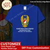 Damen T-Shirts Indonesien Army Cotton Shirt Custom Jersey Fans DIY Namensnummer LOGO T-Shirt High Street Fashion Hip Hop Loose Casual T-Shirt