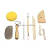 Strumenti artigianali Ups 8 Pz / set Kit di strumenti riutilizzabili fai da te Lavoro manuale a casa Scultura in argilla Stampaggio ceramica Ding Consegna goccia all'ingrosso Arti da giardino Dhdka